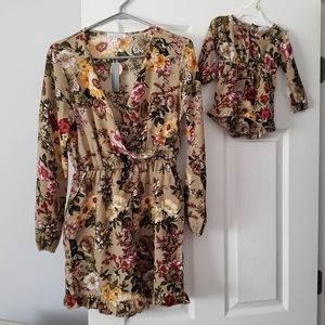 Mommy and me matching rompers